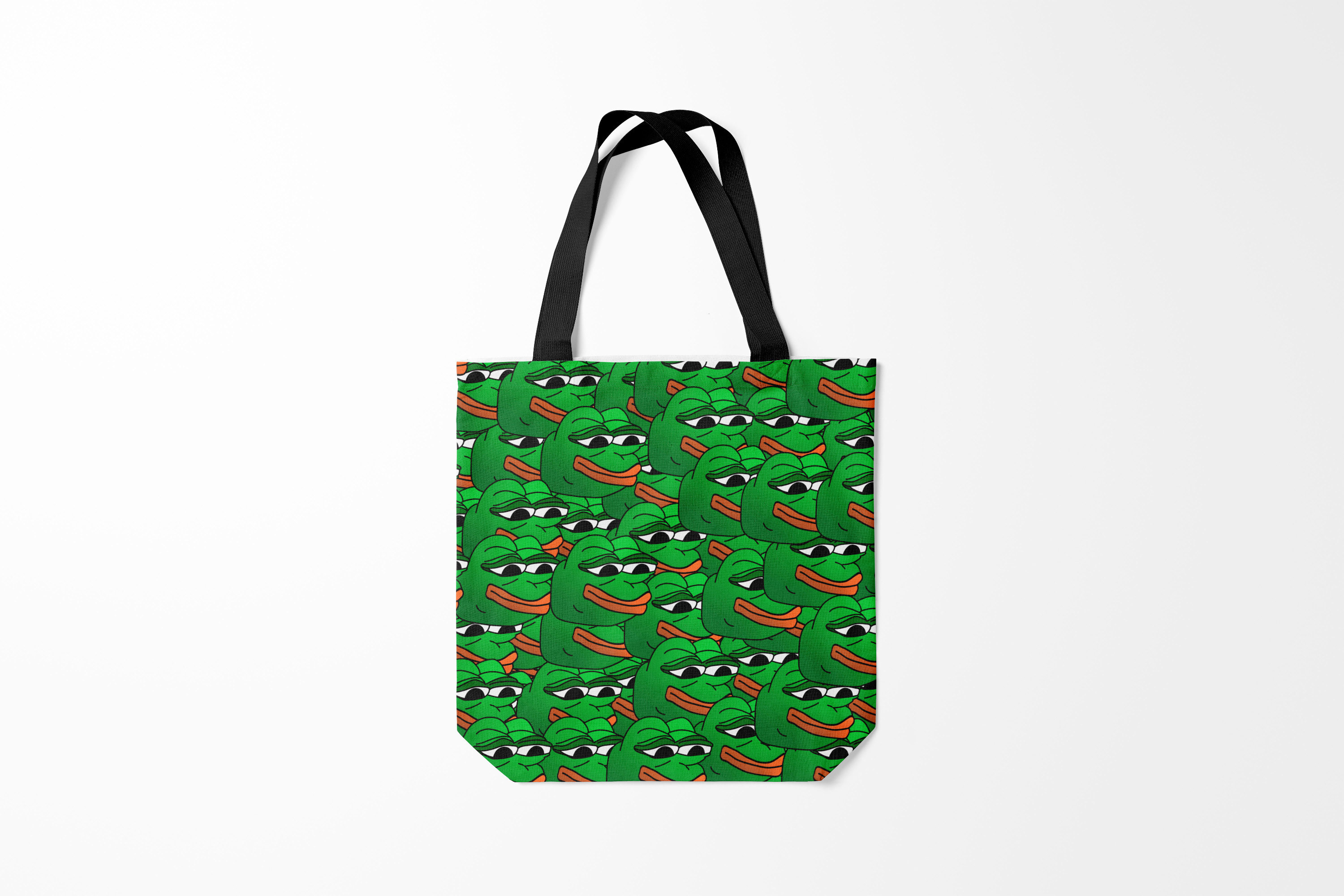 

Сумка шoппер унисекс Burnettie Pepe The Frog, зеленый, Pepe The Frog