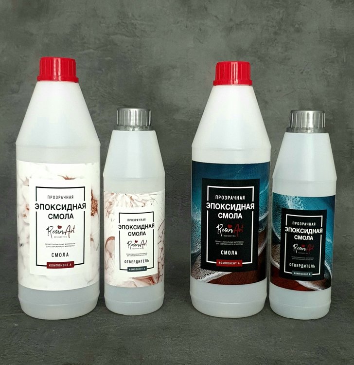 

Комплект эпоксидных смол (№ 1 и № 2) для рисования, ResinArt RA-11380/2 (1,5 кг + 1,5 кг)
