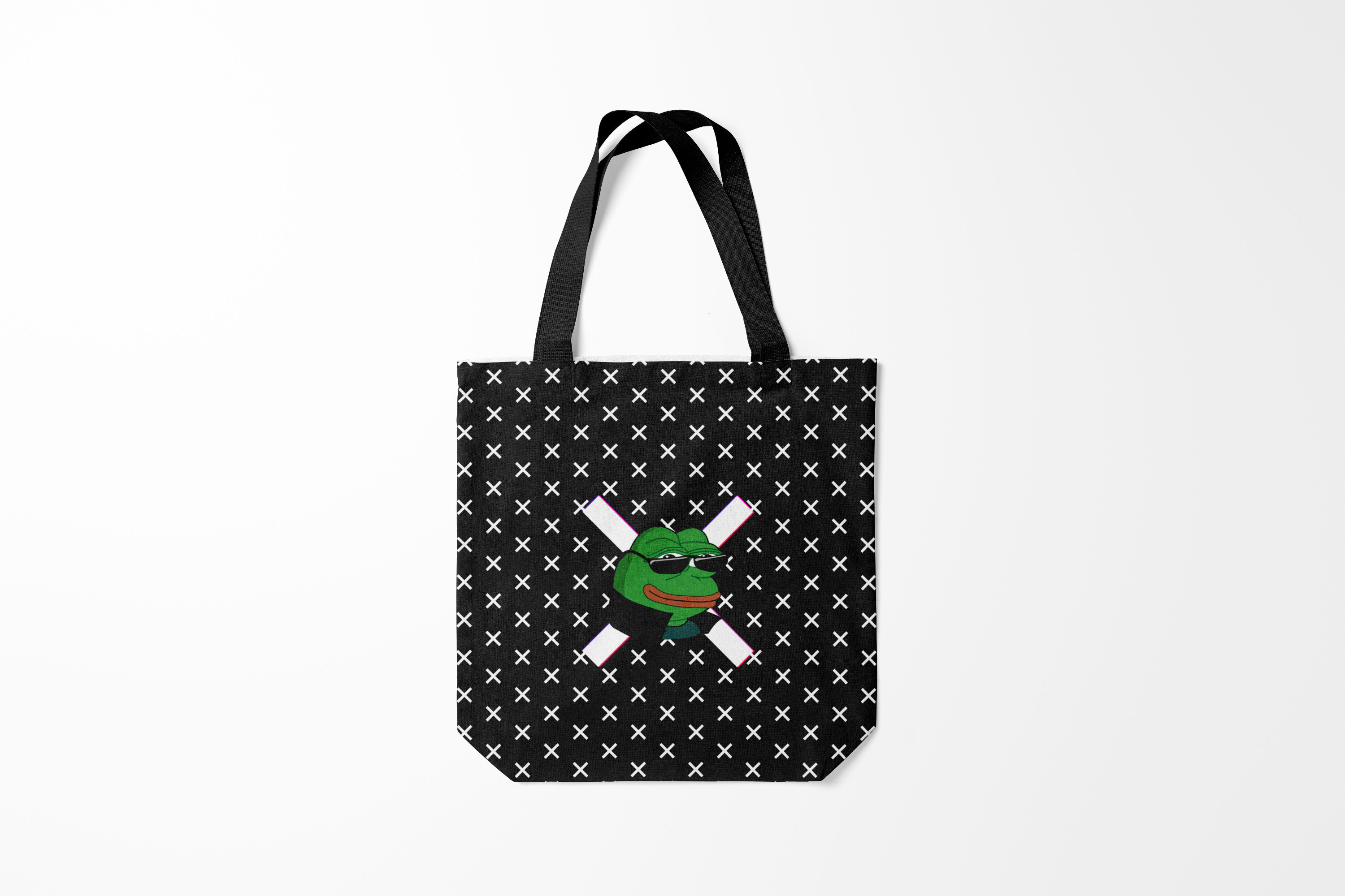 

Сумка шoппер унисекс Burnettie Pepe в очках EZ, черный, Pepe в очках EZ