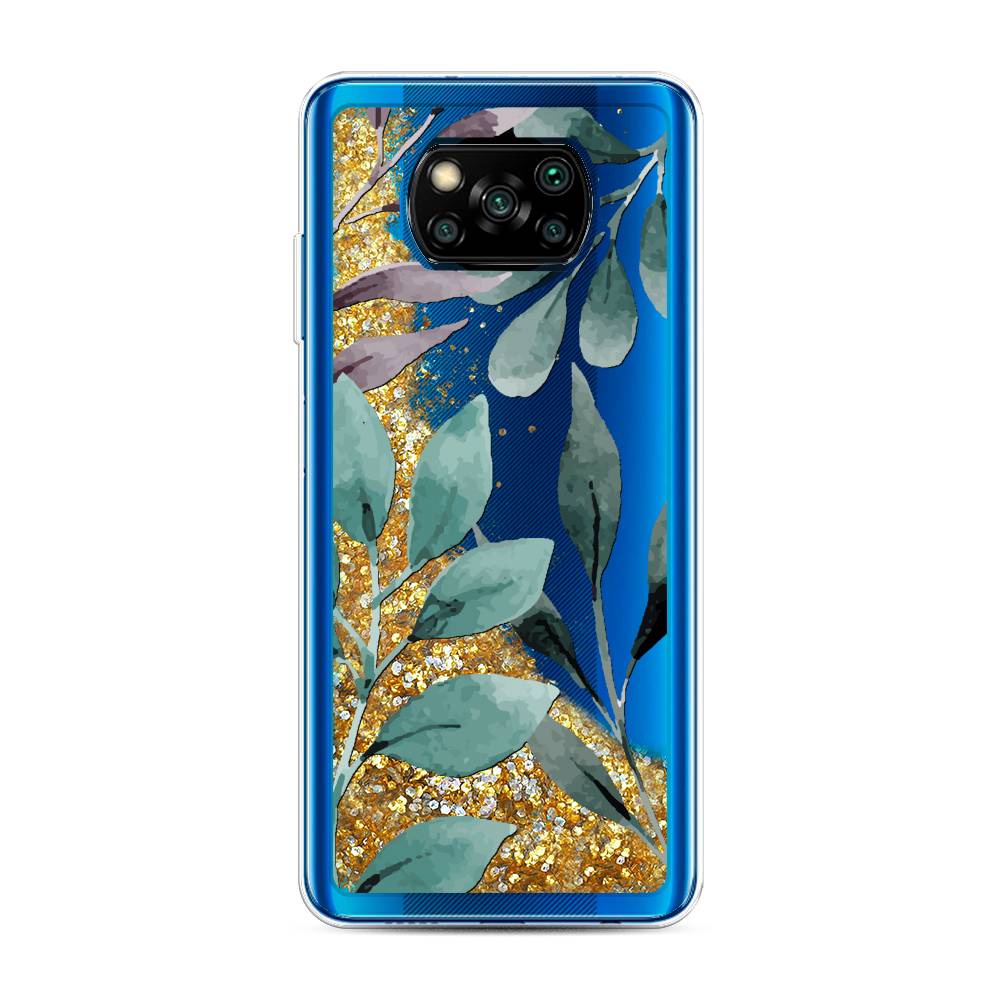 

Чехол Awog на Poco X3/X3 Pro "Листы цветов", 39290-1