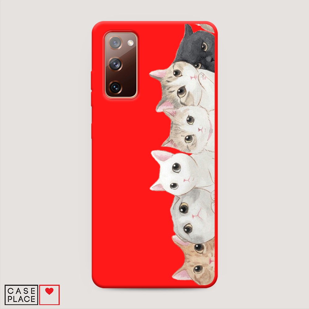 

Матовый силиконовый чехол "Котики" на Samsung Galaxy S20 FE, Котики