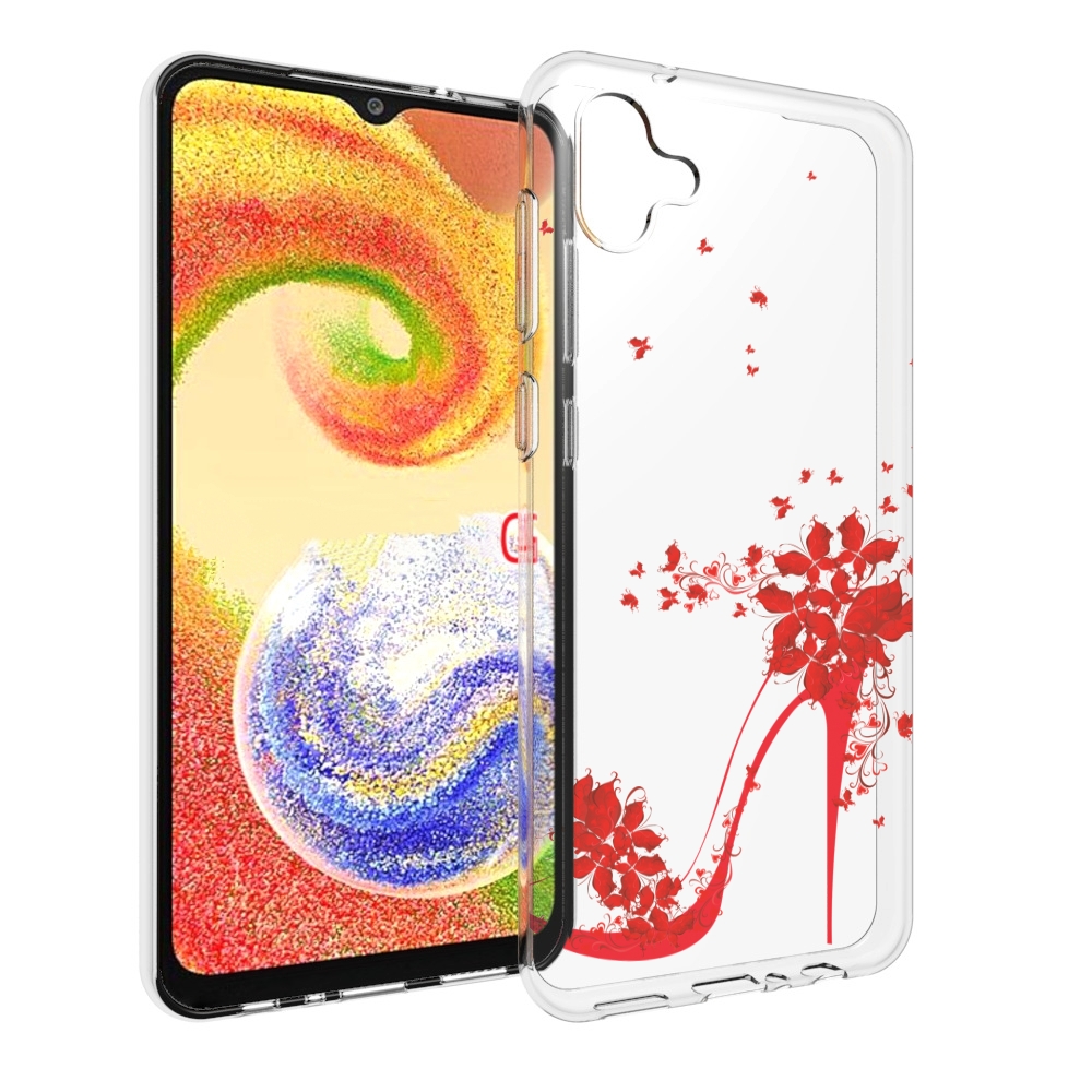 

Чехол MyPads каблук-в-цветах для Samsung Galaxy A04, Прозрачный, Tocco