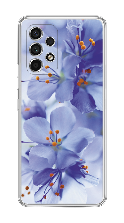 

Чехол на Samsung Galaxy A53 5G "Фиолетовые цветки", Фиолетовый;синий, 2104550-1