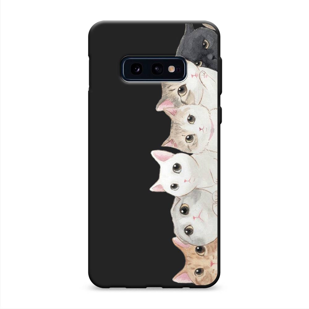 

Матовый силиконовый чехол "Котики" на Samsung Galaxy S10E, Котики