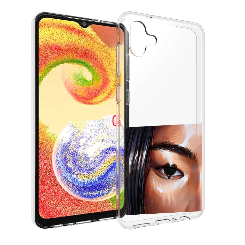 

Чехол MyPads зрачок-сердце женский для Samsung Galaxy A04, Прозрачный, Tocco