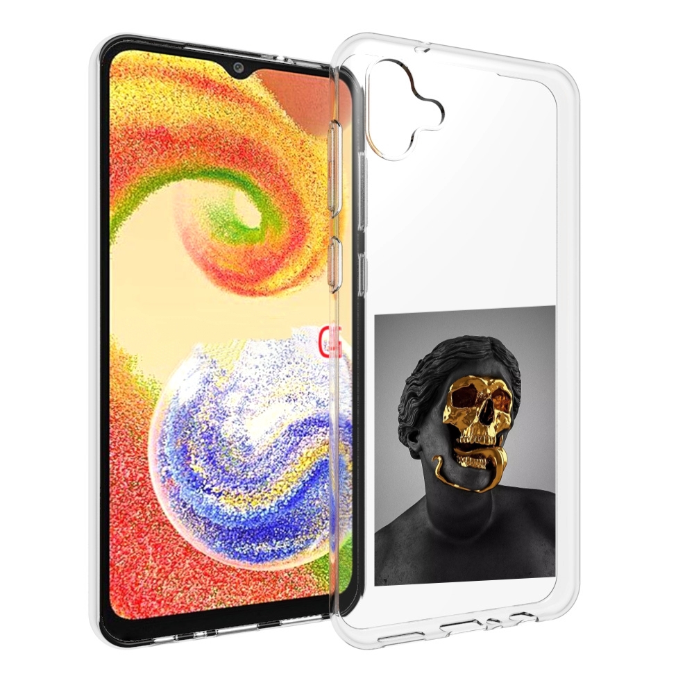 

Чехол MyPads золотой череп в статуе для Samsung Galaxy A04, Прозрачный, Tocco