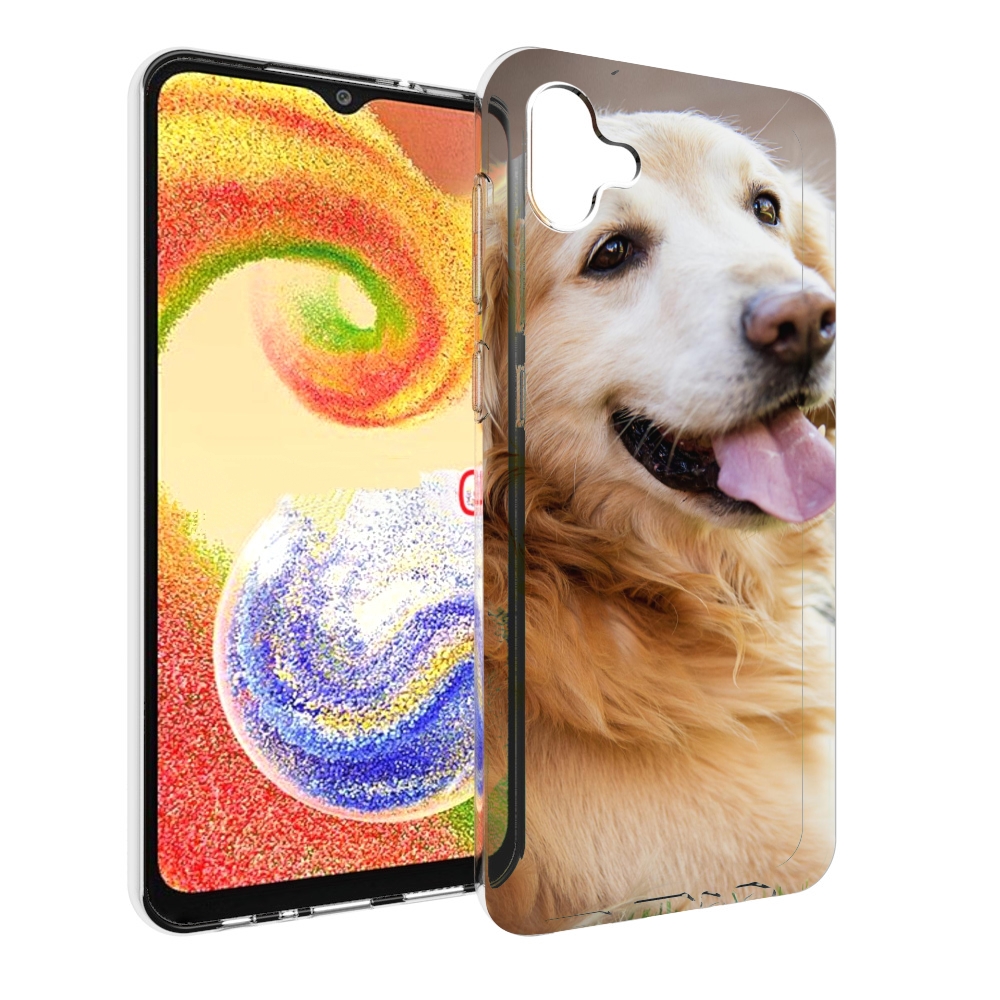 

Чехол MyPads золотистыи ретривер для Samsung Galaxy A04, Прозрачный, Tocco
