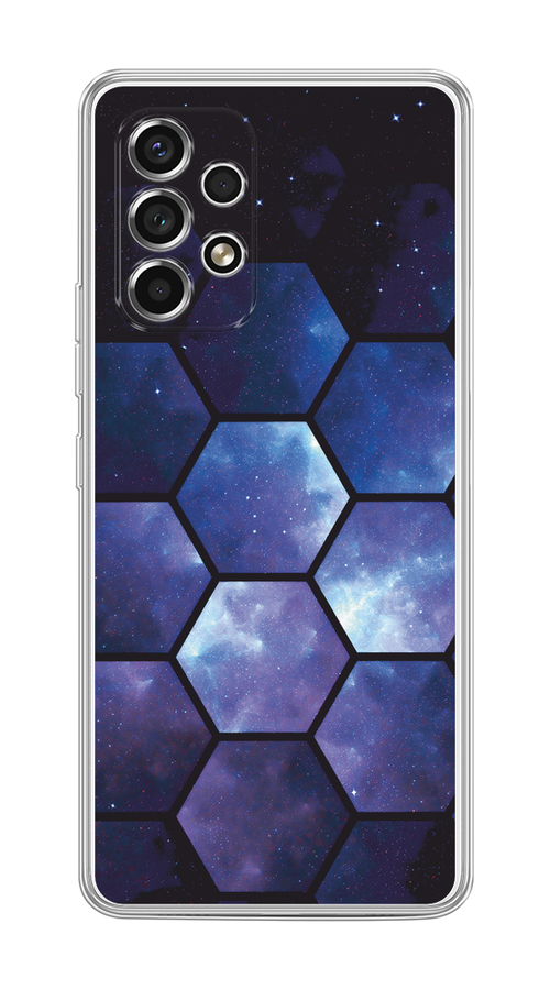 

Чехол на Samsung Galaxy A53 5G "Соты космос", Черный;фиолетовый, 2104550-1