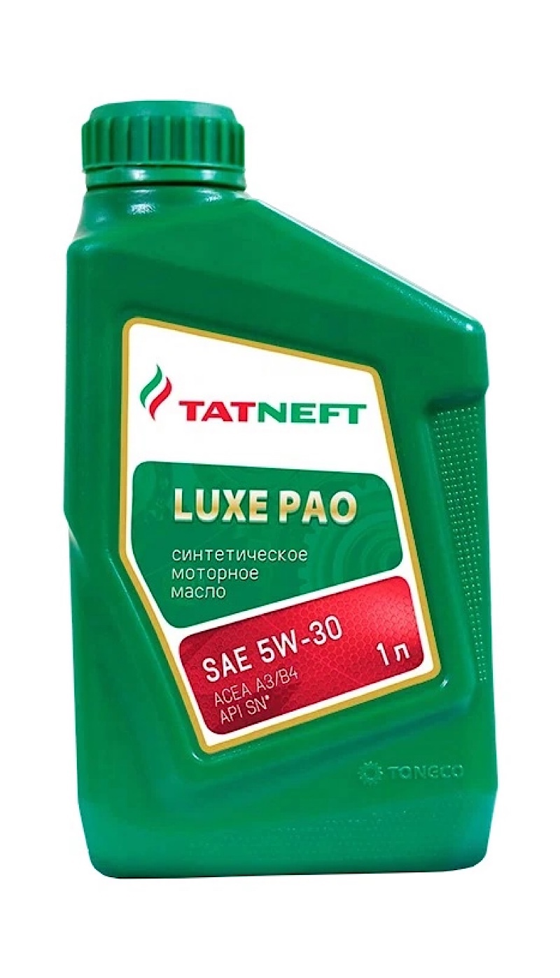 Моторное масло TATNEFT синтетическое LUXE PAO SAE 5W30 1л