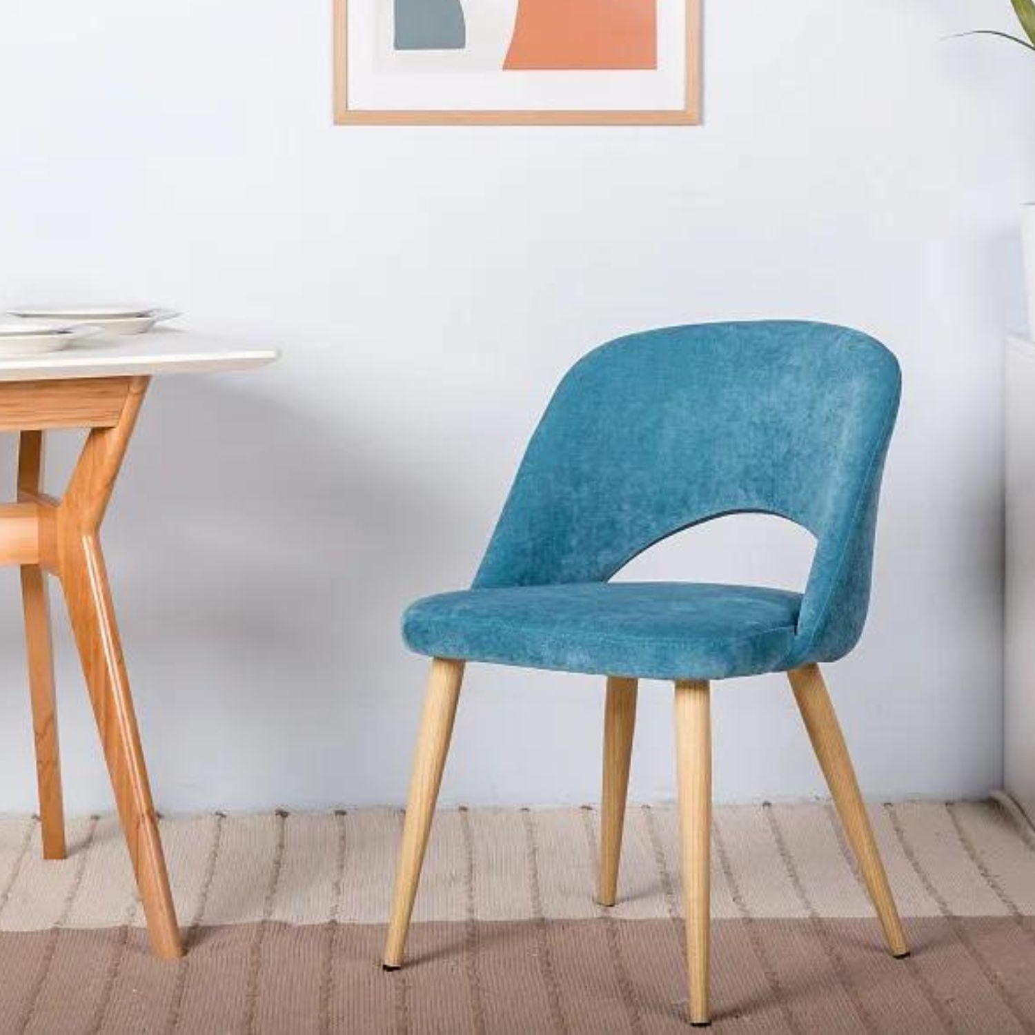 Кресло Helvant Lorens Блю натуральныйальный Дуб