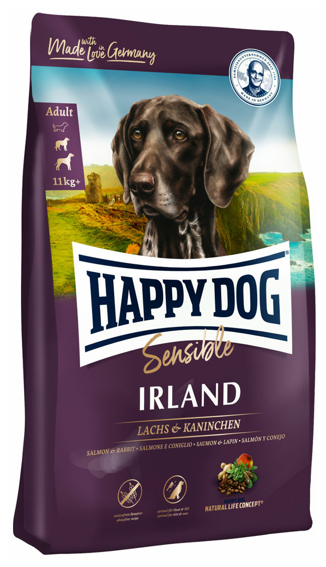 Сухой корм для собак Happy Dog Supreme Irland лосось и кролик, 2 шт по 12,5 кг