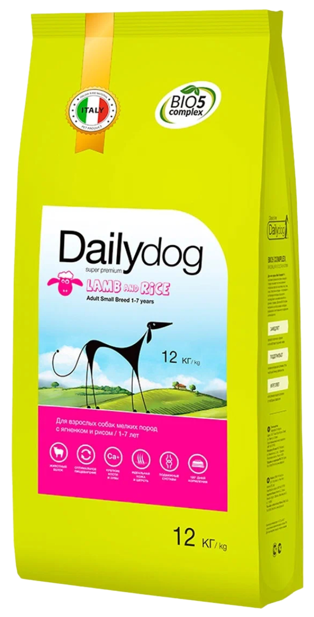 

DAILYDOG DAILYDOG ADULT SMALL BREED LAMB & RICE монобелковый для взрослых собак маленьких