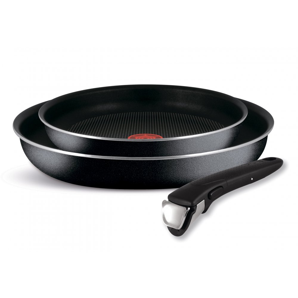 фото Набор посуды tefal 4181820 ingenio black сковороды 24/28/ съемн. ручка