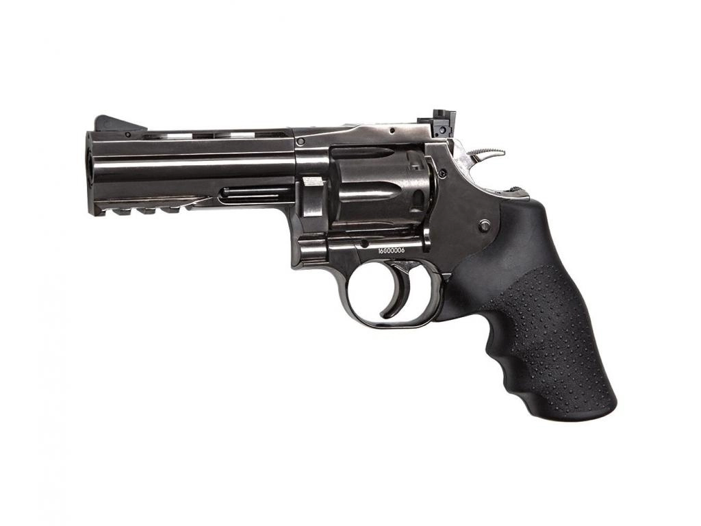 фото Пневматический револьвер asg dan wesson 715-4 steel grey 4,5 мм