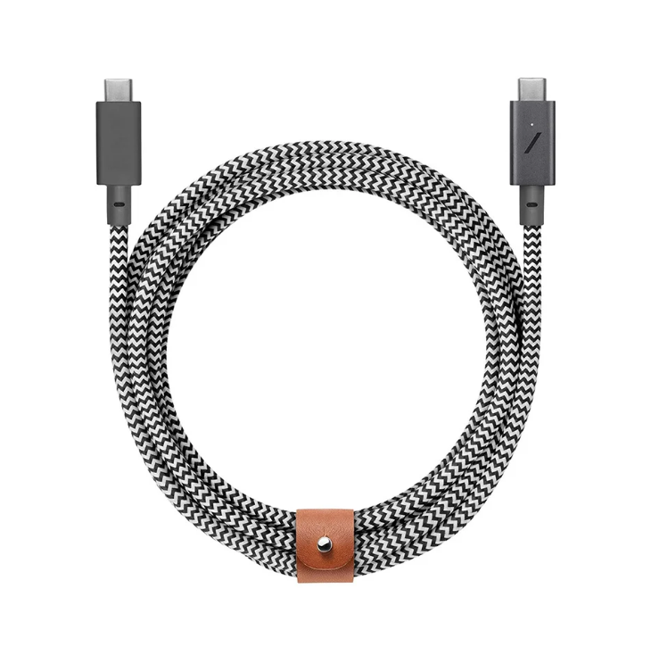 Кабель Native Union BELT USB-C на USB-C, 2.4 м, зебра