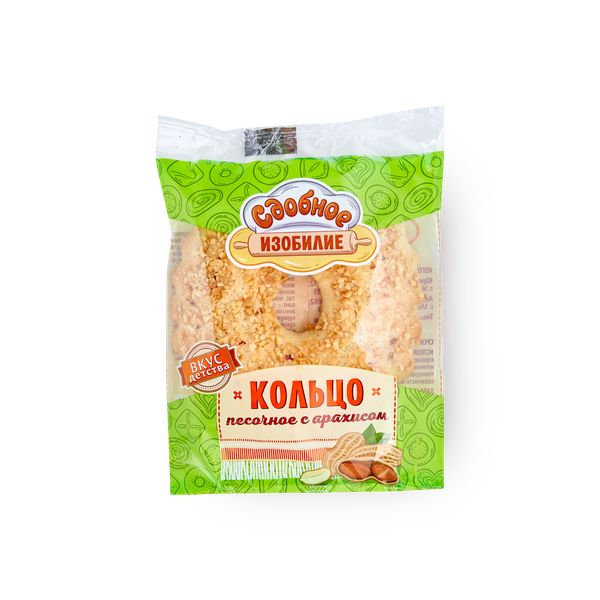 

Кольцо Сдоба королевская с арахисом 100 г