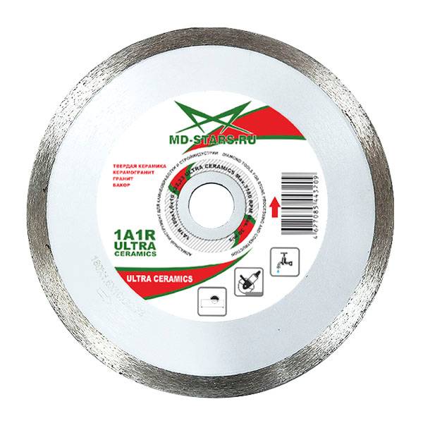 

MD-STARS Диск алмазный по плитке SKYWER Ultra ceramics 250х1,8х10х25.4мм. SK-UC25025
