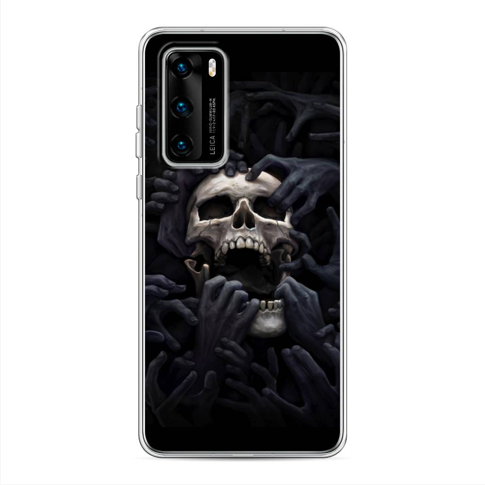 

Чехол Awog на Huawei P40 "Череп 29", Черный;серый, 610850-9