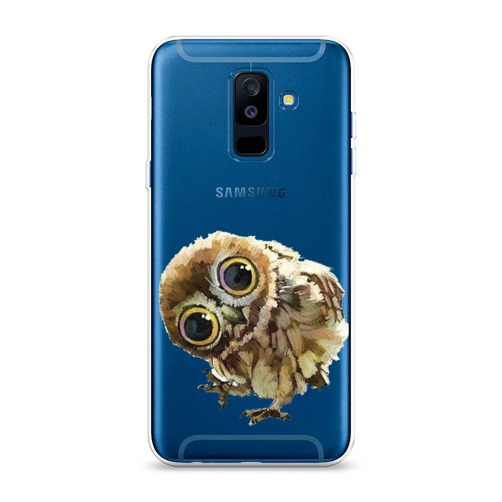 

Чехол Awog на Samsung Galaxy A6 + "Любопытный совенок", Коричневый;белый;прозрачный, 26050-1