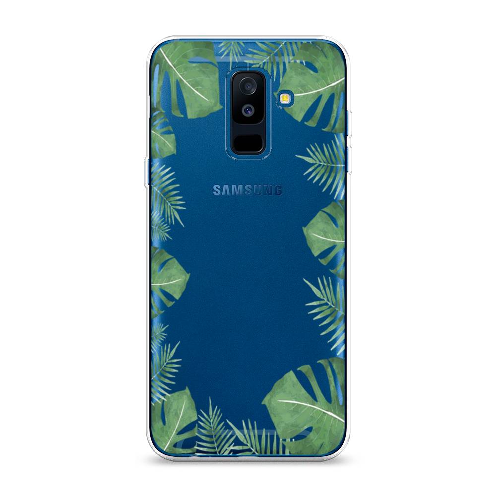 

Чехол Awog на Samsung Galaxy A6 + "Листья папоротника рамка", Зеленый, 26050-8