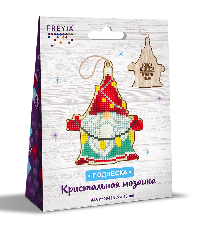 Мозаика Freya Гномик с гирляндой ALVP-004