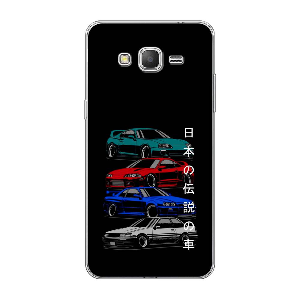 

Чехол Awog на Samsung Galaxy Grand Prime / Самсунг Grand Prime "JDM Legend cars", Зеленый;красный;синий, 21950-5