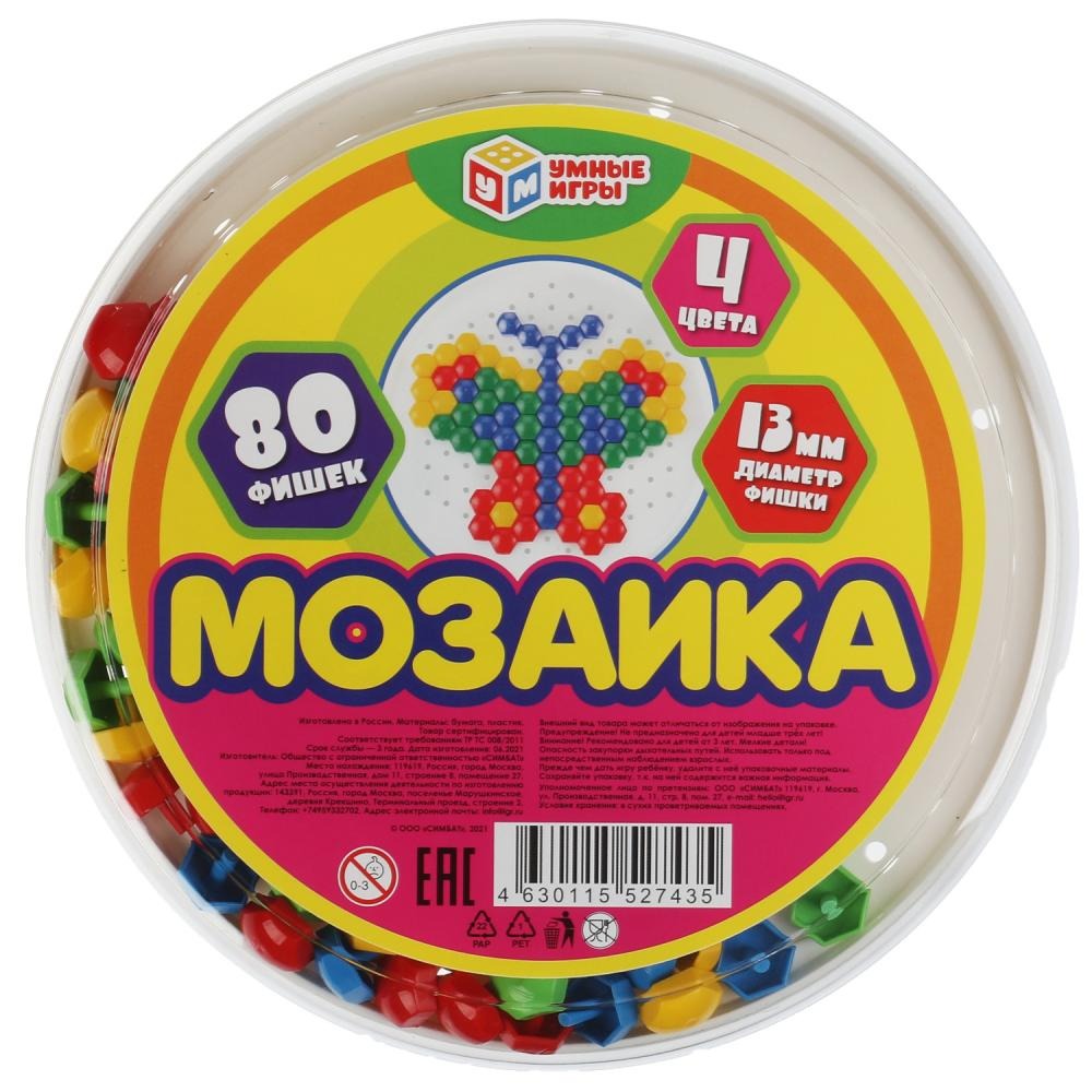 

Мозаика Умные игры 80дет 4630115527435, 4630115527435