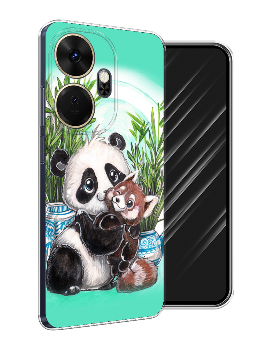 

Чехол Awog на Itel P55 Plus 4G "Друзья зверята", Бирюзовый;белый;черный, 3201950-1