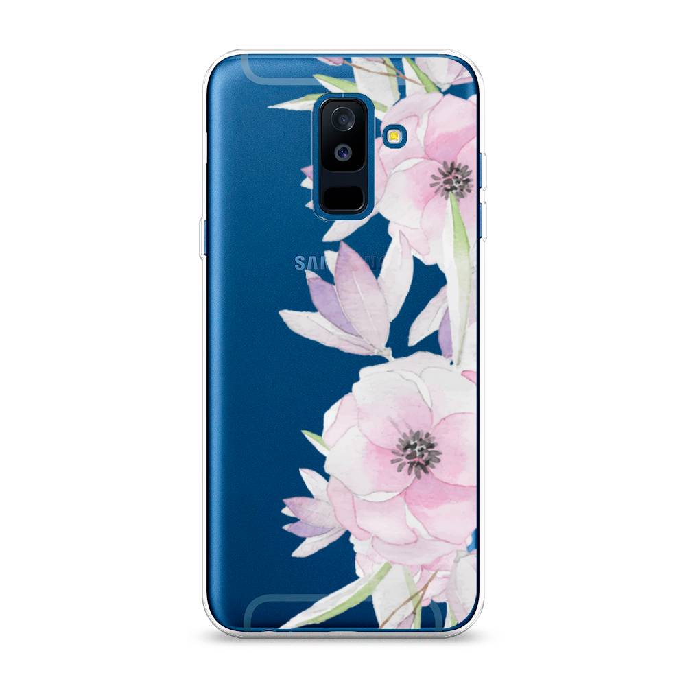 

Чехол Awog на Samsung Galaxy A6 + "Нежные анемоны", Розовый;черный;фиолетовый, 26050-8