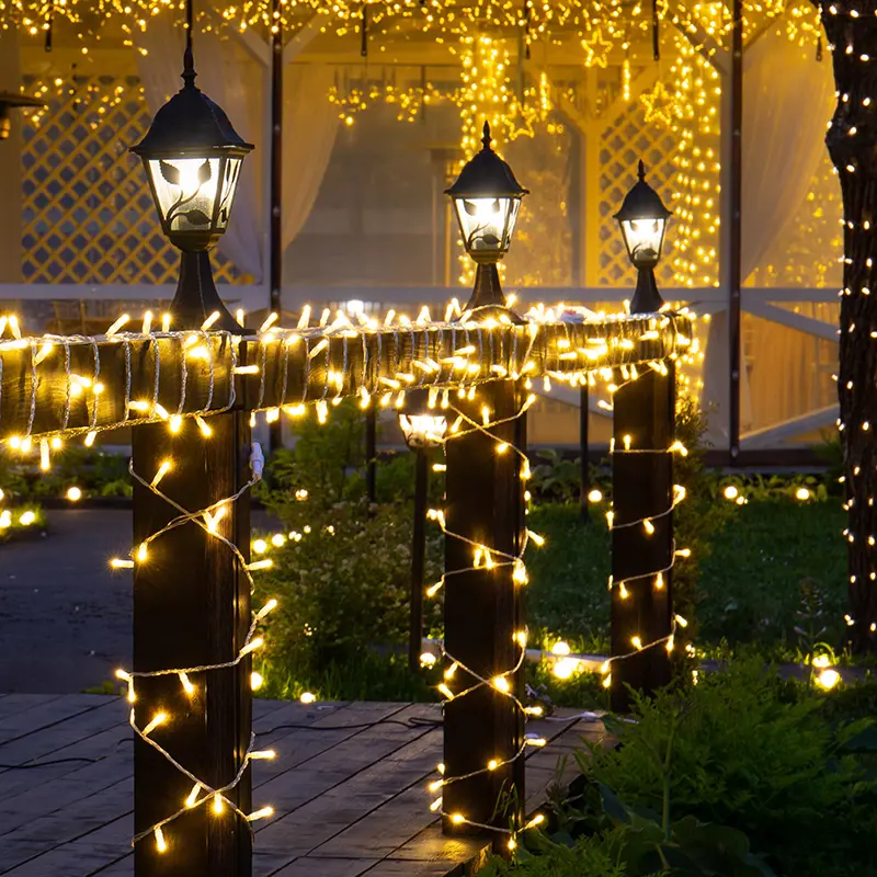 

Гирлянда светодиодная Нить 10 м 200 LED теплый белый