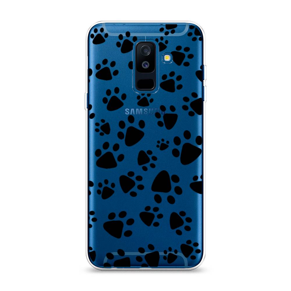 

Чехол Awog на Samsung Galaxy A6 + "Лапки черные", Черный, 26050-2