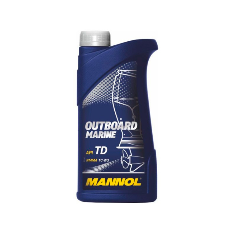 фото Моторное масло mannol outboard marine 2t 1 л