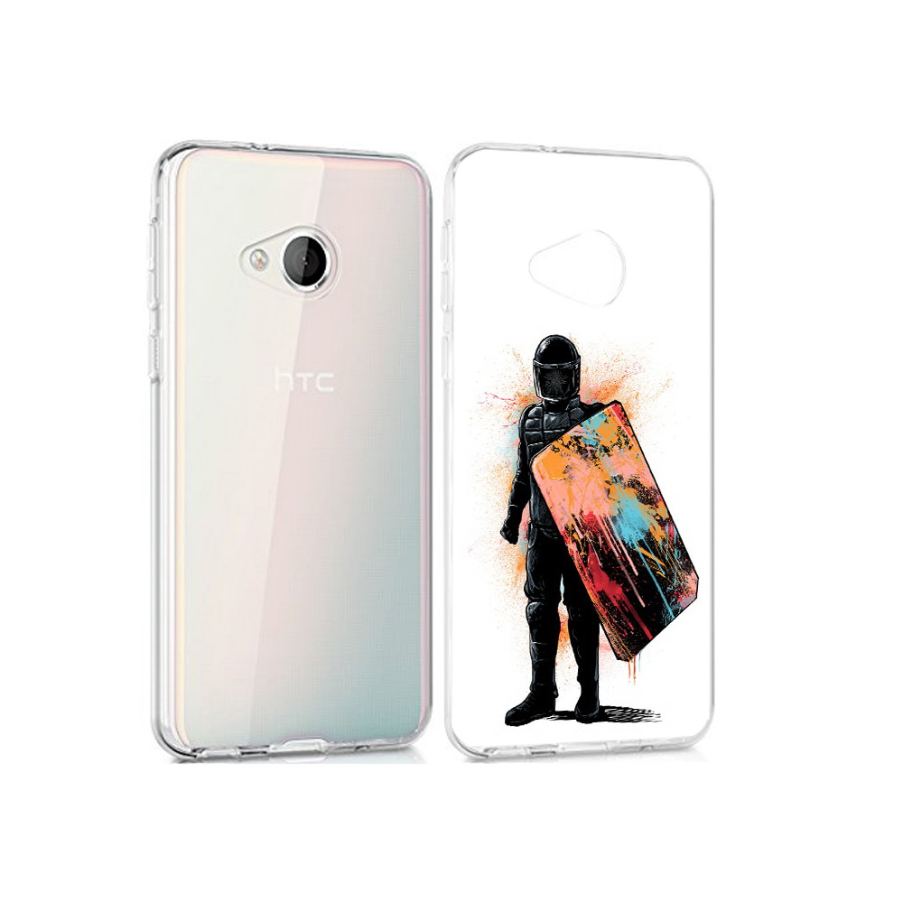 

Чехол MyPads Tocco для HTC U Play солдат с красочным щитом, Прозрачный, Tocco