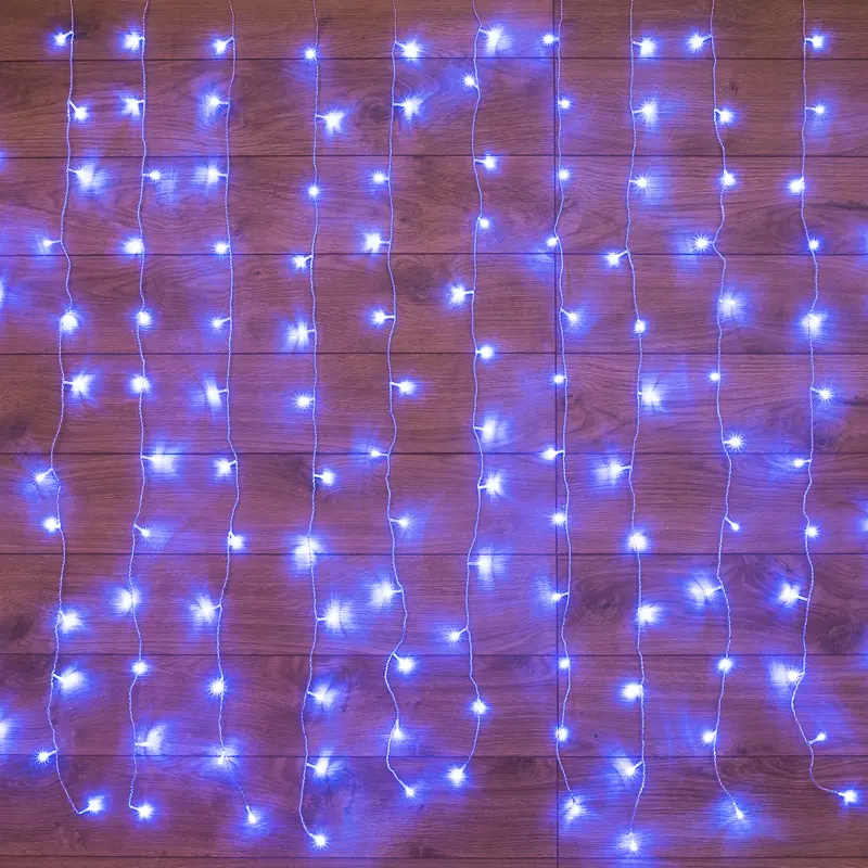 

Гирлянда светодиодная Занавес Дождь 2.5x2 м 300 LED цвет синий