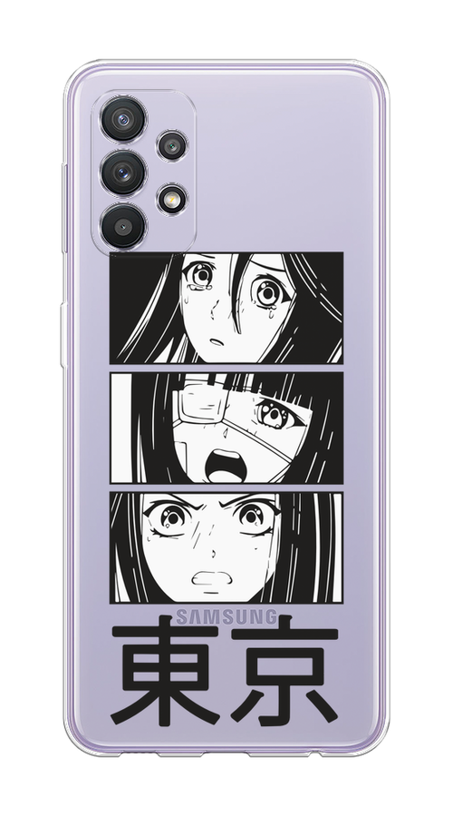 

Чехол на Samsung Galaxy A32 "Tokyo girls", Белый;черный;прозрачный, 2102050-1