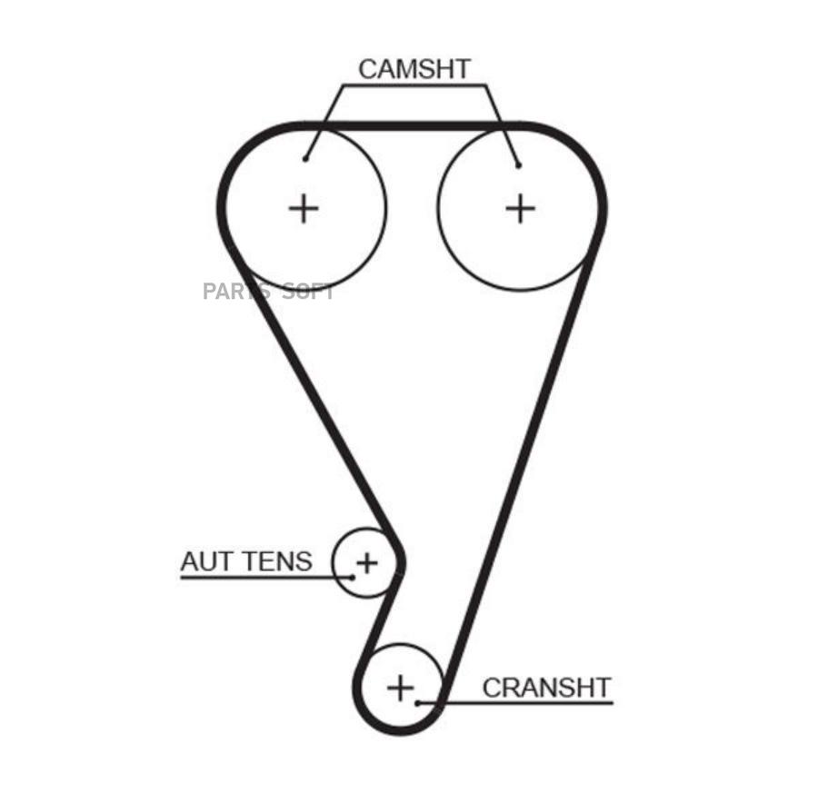 GATES T923 T923_ремень ГРМ!\ Toyota Mark II/Crown 2.5 1JZ-GE 90-02  () 1шт