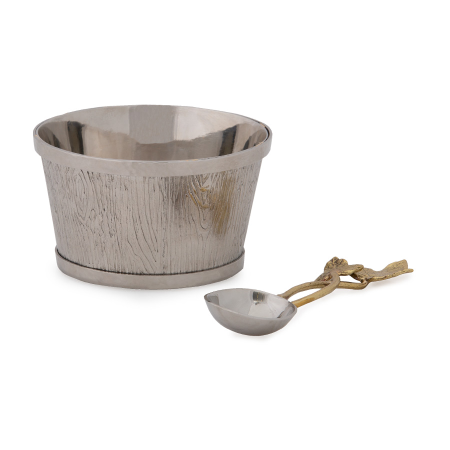 фото Чаша для орешков michael aram плющ и дуб 10 см, сталь нержавеющая