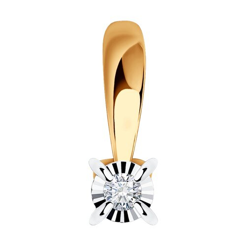 

Кулон из красного золота/белого золота с бриллиантом SOKOLOV Diamonds 1030912, 1030912