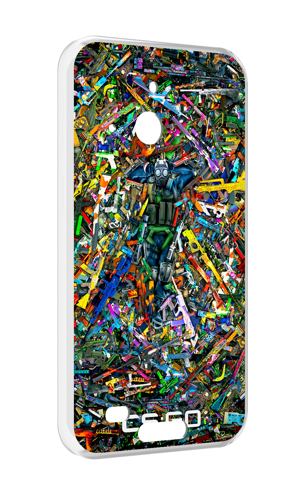 

Чехол MyPads CS GO guns skins мужской для Oukitel WP20 / WP20 Pro, Прозрачный, Tocco