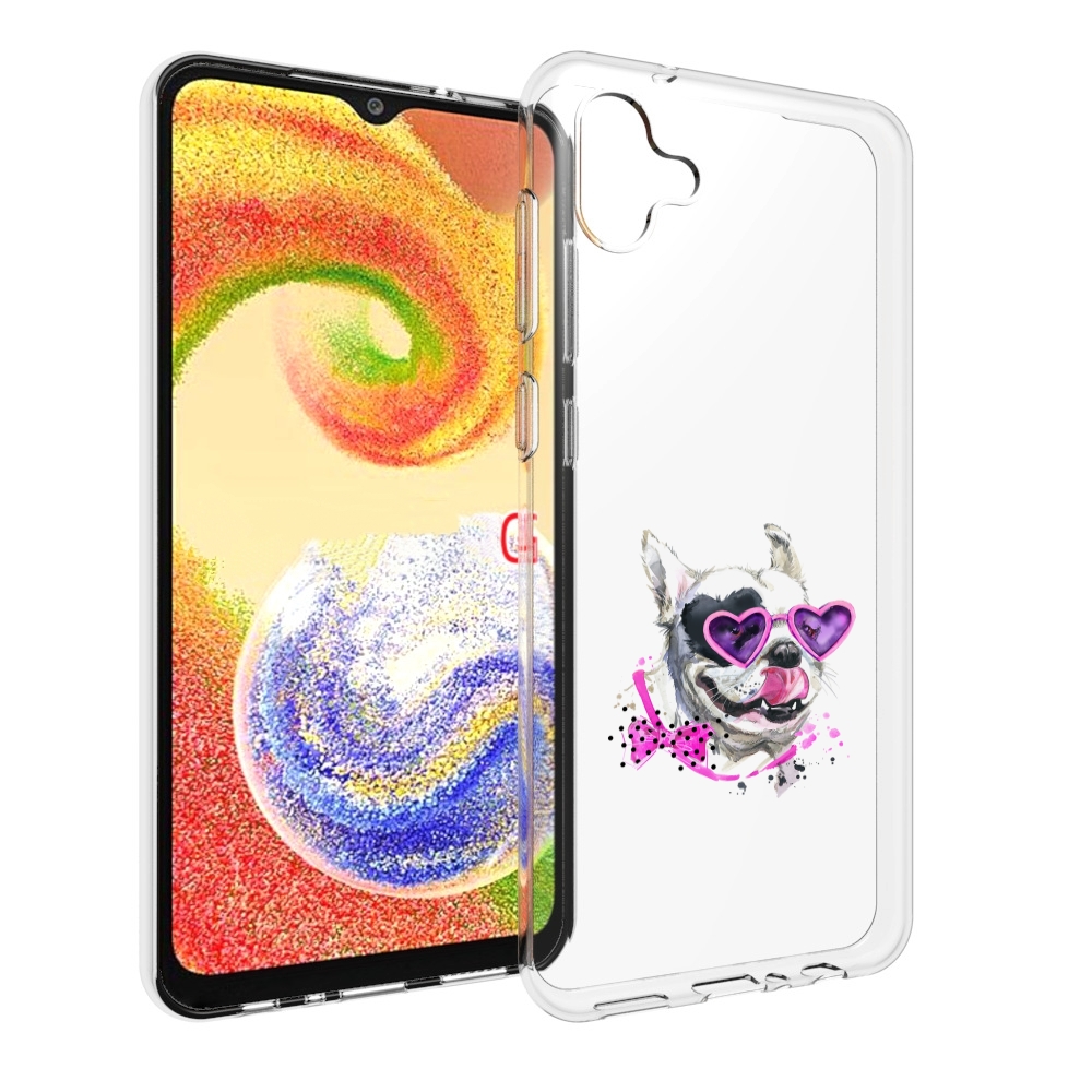 

Чехол MyPads акварельный пёс для Samsung Galaxy A04, Прозрачный, Tocco