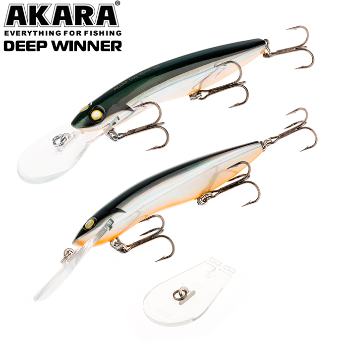 

Воблер Akara Deep Winner 125F DW125F-A23, Серый, Deep Winner 125F