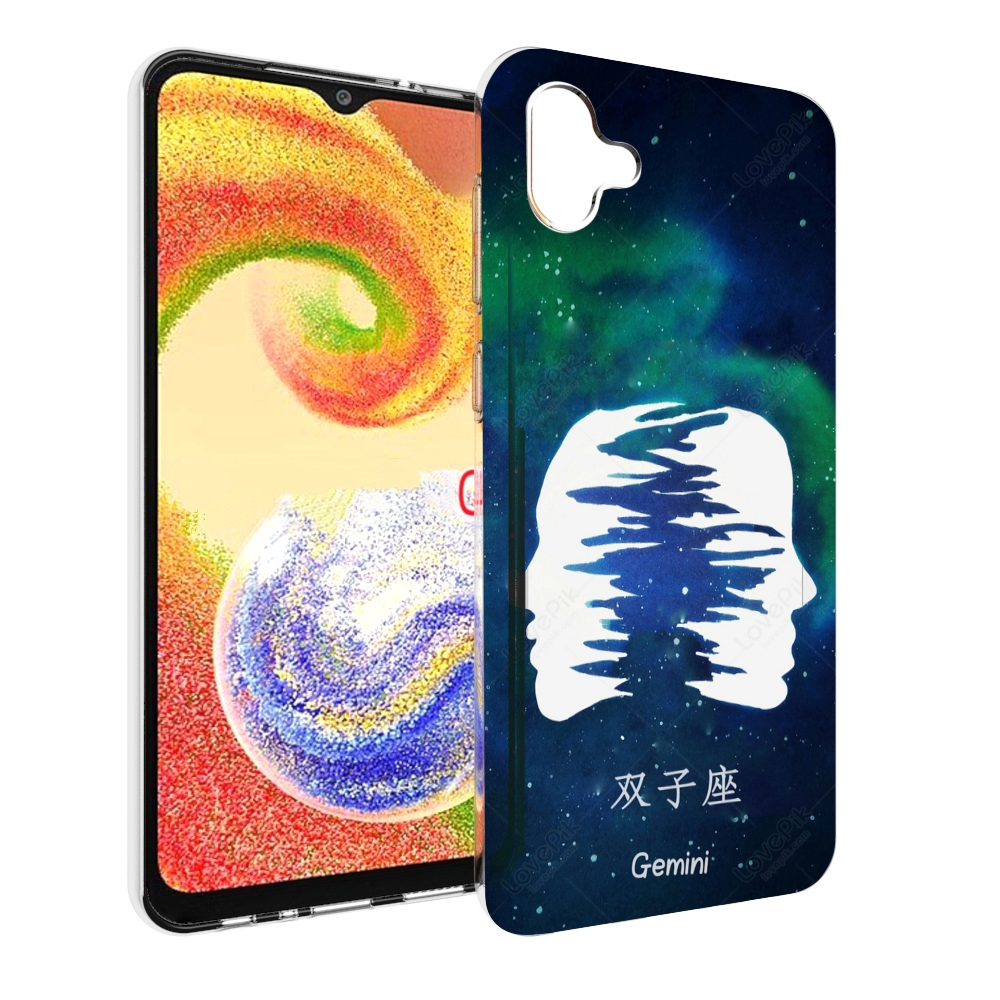 

Чехол MyPads знак зодиака близнецы 6 для Samsung Galaxy A04, Прозрачный, Tocco
