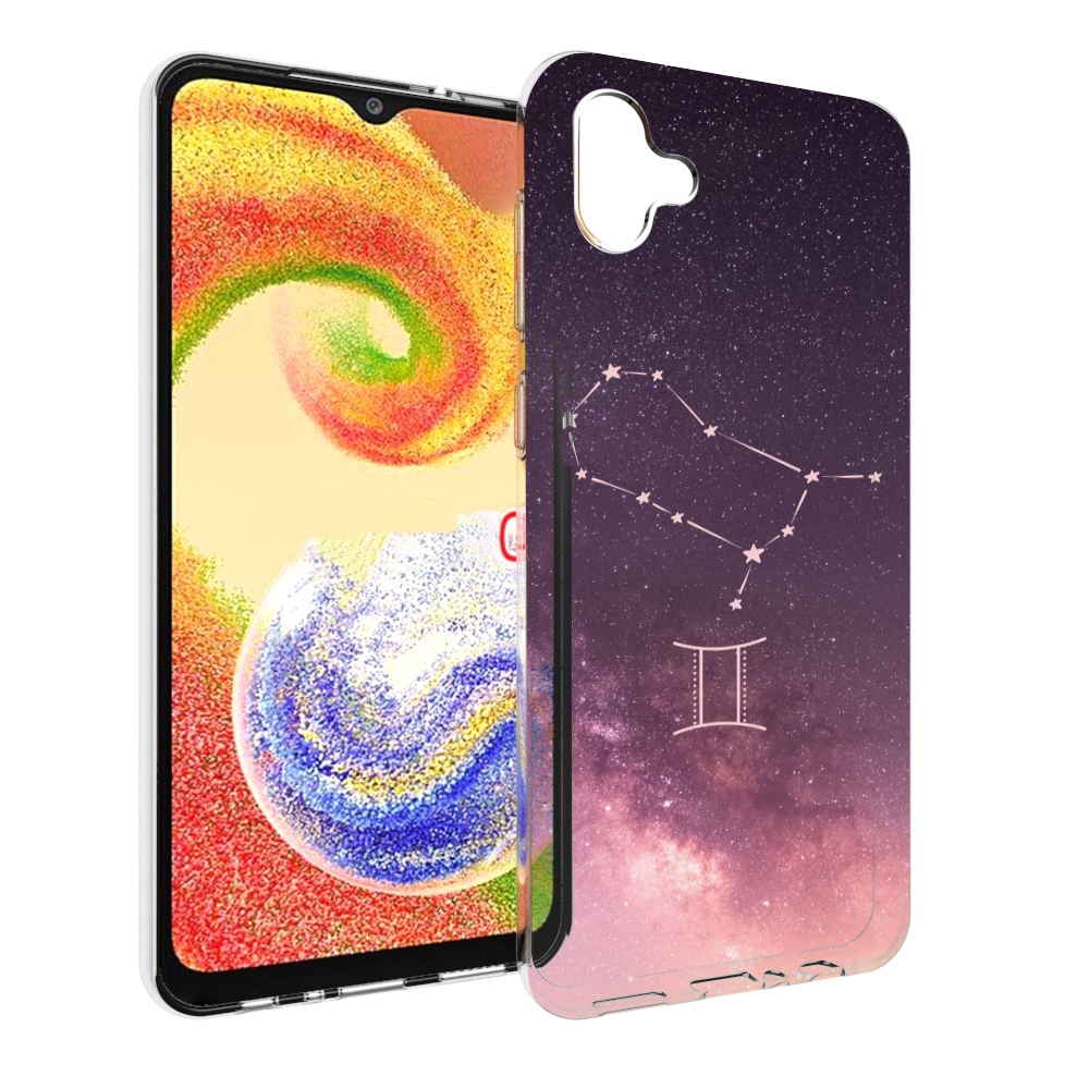 

Чехол MyPads знак зодиака близнецы 5 для Samsung Galaxy A04, Прозрачный, Tocco