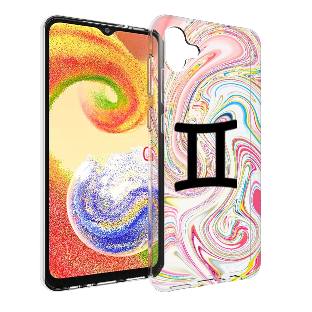 

Чехол MyPads знак зодиака близнецы 2 для Samsung Galaxy A04, Прозрачный, Tocco