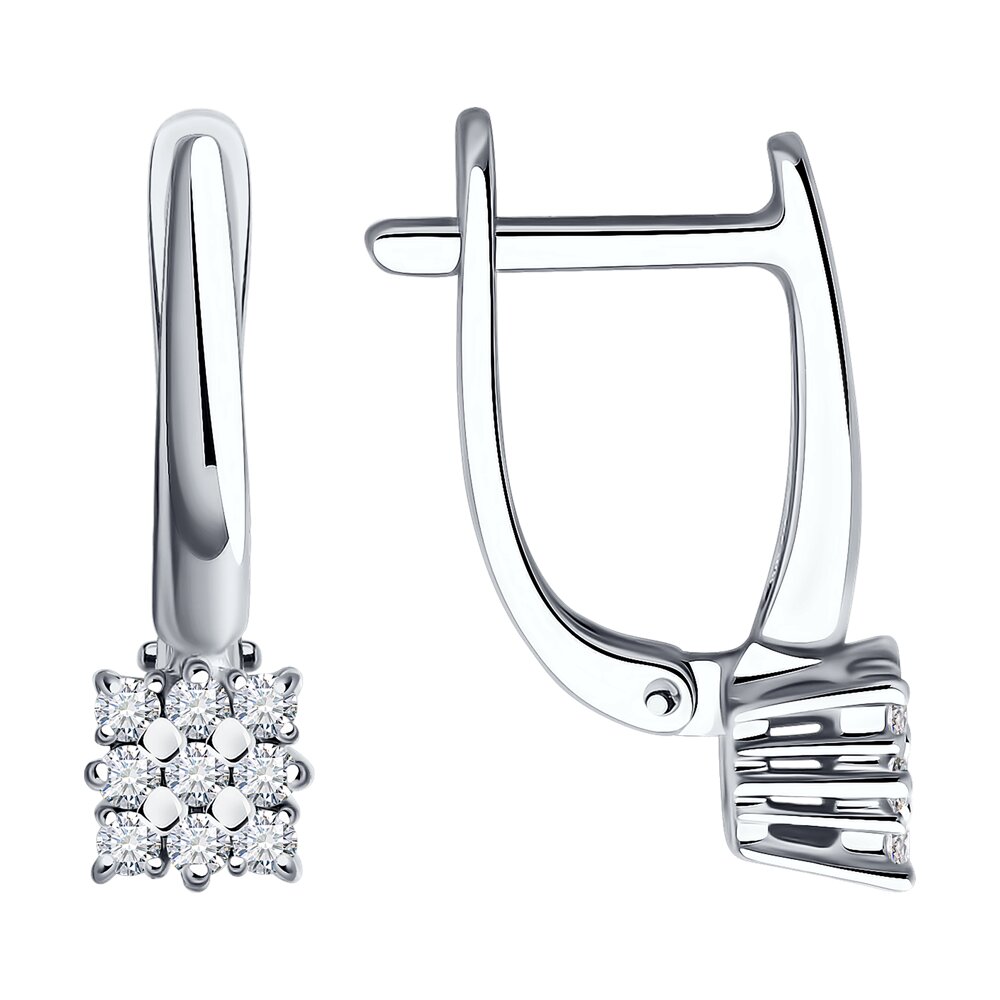 

Серьги из белого золота SOKOLOV Diamonds 1022148-3, бриллиант, 1022148-3