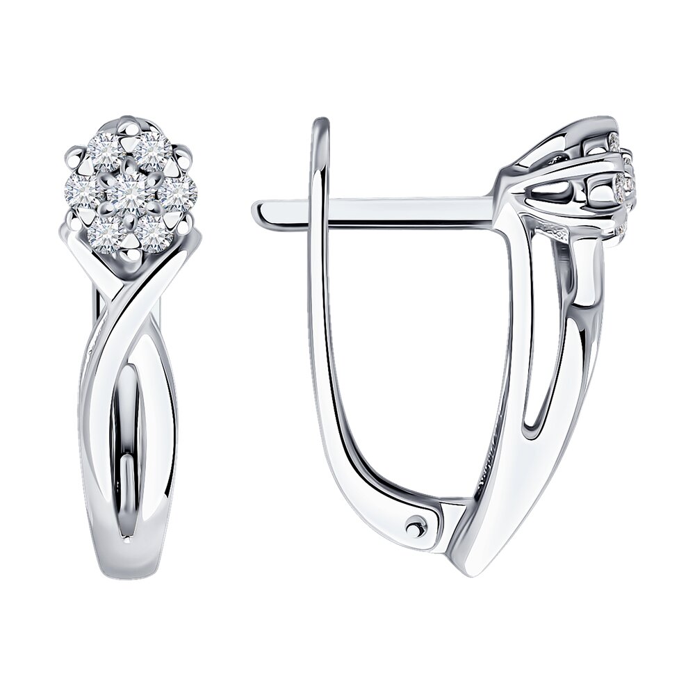 

Серьги из белого золота SOKOLOV Diamonds 1022143-3, бриллиант, 1022143-3
