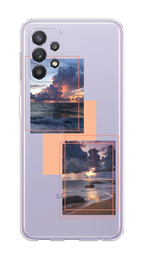 

Чехол на Samsung Galaxy A32 "Sky collage", Розовый;прозрачный;синий, 2102050-1