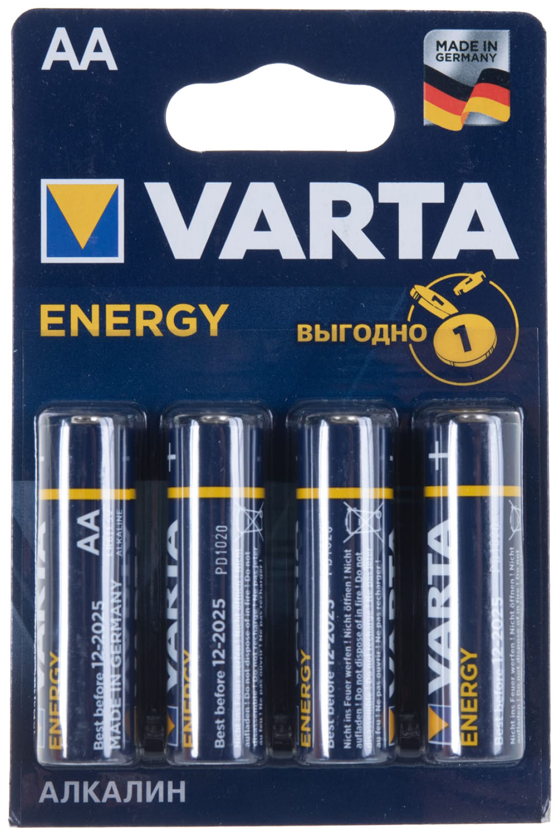 

Varta Батарейки ENERGY AA 4106213414