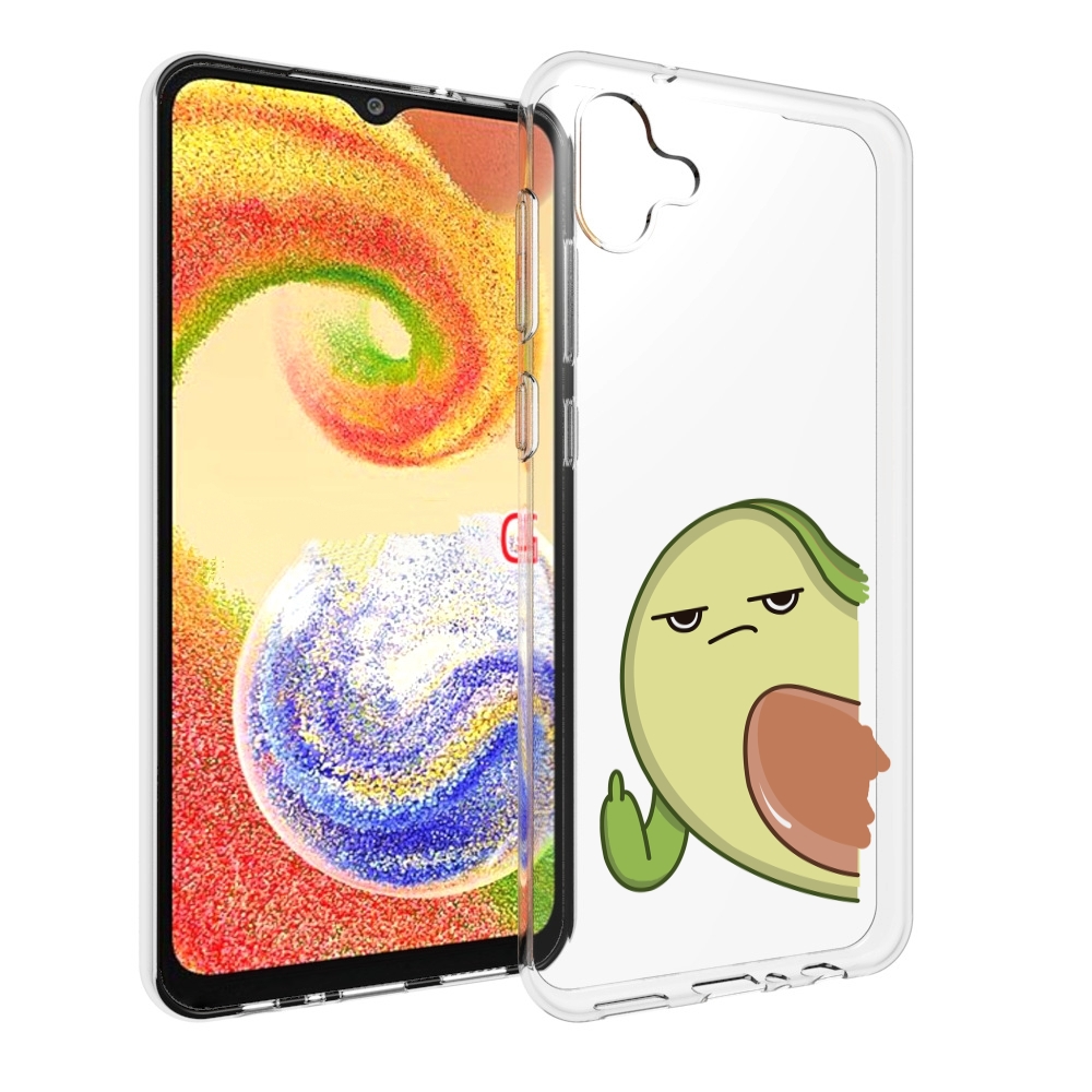 

Чехол MyPads злой-авокадо для Samsung Galaxy A04, Прозрачный, Tocco