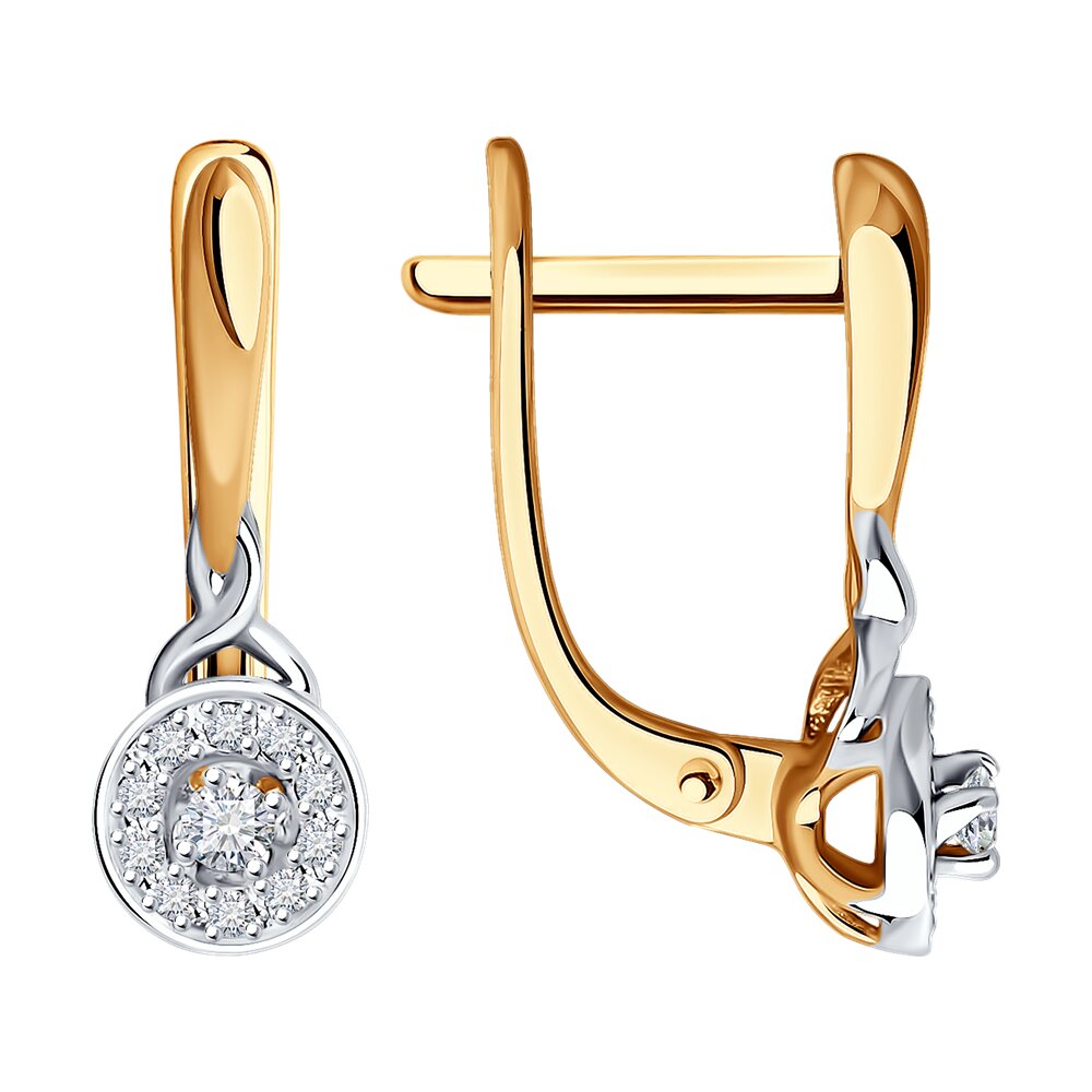 

Серьги из красного золота SOKOLOV Diamonds 1022132, бриллиант, 1022132